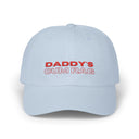 Hats Light Blue "Daddy's C*mRag" Embroidered Dad Cap (Red Text) LEATHERDADDY BATOR