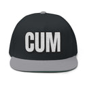 Hats One size / Black/Grey INTO: CUM Embroidered Flat Bill Cap – Kink Hat for Cum Lovers, Queer Fetish Fans & Filthy Minds LEATHERDADDY BATOR