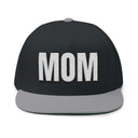 Hats One size / Black/Grey INTO: MOM Embroidered Flat Bill Cap – Queer Hat for Caretakers, Femmes & Matriarchal Energy LEATHERDADDY BATOR