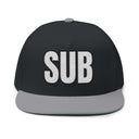 Hats One size / Black/Grey INTO: SUB Embroidered Flat Bill Cap – Kink Hat for Submissives, Sluts & Service-Oriented Sweethearts LEATHERDADDY BATOR