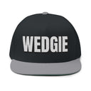 Hats One size / Black/Grey INTO: WEDGIE Embroidered Flat Bill Cap – Kink Hat for Wedgie Fetishists, Tease & Denial Players, and Naughty Brats LEATHERDADDY BATOR