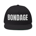 Hats One size / Black INTO: BONDAGE Embroidered Flat Bill Cap – Kink Hat for Rope Lovers, Restraint Enthusiasts & Sensual Sadists LEATHERDADDY BATOR