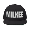 Hats One size / Black INTO: MILKEE Embroidered Flat Bill Cap – Kink Hat for Edging Subs, JO Hypno Addicts & Drain Devotees LEATHERDADDY BATOR