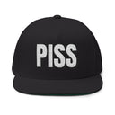 Hats One size / Black INTO: PISS Embroidered Flat Bill Cap – Kink Hat for Watersports Fetishists. LEATHERDADDY BATOR