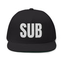 Hats One size / Black INTO: SUB Embroidered Flat Bill Cap – Kink Hat for Submissives, Sluts & Service-Oriented Sweethearts LEATHERDADDY BATOR