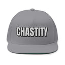 Hats One size / Grey INTO: CHASTITY Embroidered Flat Bill Cap – Kink Hat for Caged Subs, Keyholder Dynamics & Erotic Denial Enthusiasts LEATHERDADDY BATOR