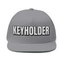 Hats One size / Grey INTO: KEYHOLDER Embroidered Flat Bill Cap – Chastity Dom Hat for Bold Tops & Erotic Power Play LEATHERDADDY BATOR