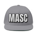 Hats One size / Grey INTO: MASC Embroidered Flat Bill Cap – Queer Hat for Masculine Energy, Gender Euphoria & Bold Identity LEATHERDADDY BATOR