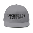 Hats One size / Grey LockedBoy Caged Unit Locktober Embroidered Flat Bill Snapback Cap for chastity LEATHERDADDY BATOR