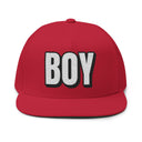 Hats One size / Red INTO: BOY Embroidered Flat Bill Cap – Kink Hat for Submissive Roles, Leather Lads & Service-Oriented Play LEATHERDADDY BATOR