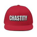 Hats One size / Red INTO: CHASTITY Embroidered Flat Bill Cap – Kink Hat for Caged Subs, Keyholder Dynamics & Erotic Denial Enthusiasts LEATHERDADDY BATOR