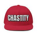 Hats One size / Red INTO: CHASTITY Embroidered Flat Bill Cap – Kink Hat for Caged Subs, Keyholder Dynamics & Erotic Denial Enthusiasts LEATHERDADDY BATOR