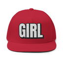 Hats One size / Red INTO: GIRL Embroidered Flat Bill Cap – Kink Hat for Submissive Femmes, Leather Girls & Powerfully Playful Babes LEATHERDADDY BATOR