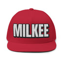 Hats One size / Red INTO: MILKEE Embroidered Flat Bill Cap – Kink Hat for Edging Subs, JO Hypno Addicts & Drain Devotees LEATHERDADDY BATOR