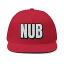 Hats One size / Red INTO: NUB Embroidered Flat Bill Cap – Kink Hat for Chastity Subs, Shrinked D*s, & Total Denial Devotees LEATHERDADDY BATOR