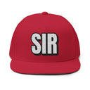 Hats One size / Red INTO: SIR Embroidered Flat Bill Cap – Kink Hat for Dominants, D-Types & Commanding Queer Presence LEATHERDADDY BATOR