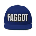 Hats One size / Royal INTO: F@GGOT Embroidered Flat Bill Cap – Bold Statement Hat for Queer Pride & Power LEATHERDADDY BATOR