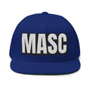 Hats One size / Royal INTO: MASC Embroidered Flat Bill Cap – Queer Hat for Masculine Energy, Gender Euphoria & Bold Identity LEATHERDADDY BATOR