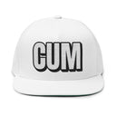 Hats One size / White INTO: CUM Embroidered Flat Bill Cap – Kink Hat for Cum Lovers, Queer Fetish Fans & Filthy Minds LEATHERDADDY BATOR