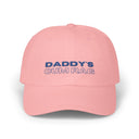 Hats Pink "Daddy's C*mRag" Embroidered Dad Cap (Blue Text) LEATHERDADDY BATOR