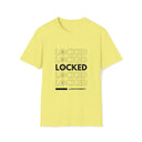 T-Shirt Cornsilk / S LOCKED Inspo (black text) - Chastity Shirts by LockedBoy Athletics LEATHERDADDY BATOR