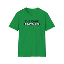 T-Shirt Irish Green / S Cage Stays On - Lockedboy Athletics Chastity Tshirt LEATHERDADDY BATOR
