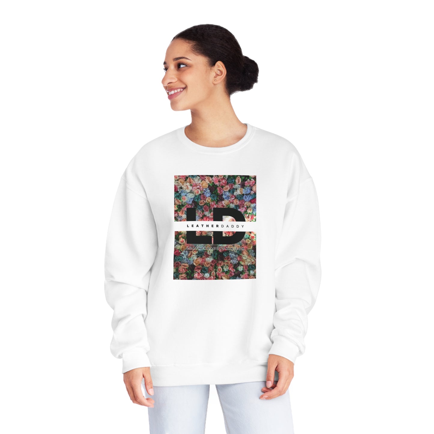 LeatherDaddy Floral Crewneck Sweatshirt Multi-Color