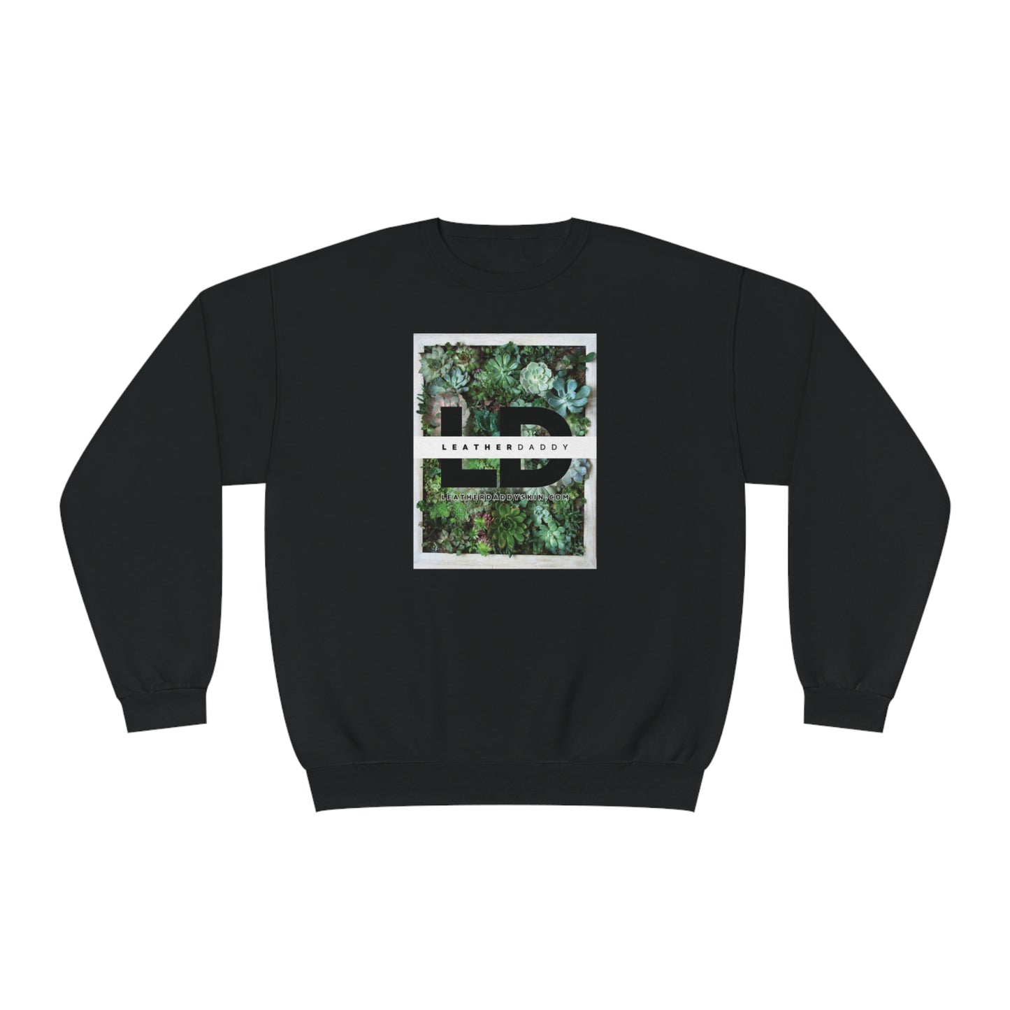 LeatherDaddy Floral Crewneck Sweatshirt - Succulents