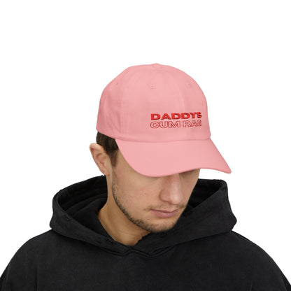 "Daddy's C*mRag" Embroidered Dad Cap (Red Text)