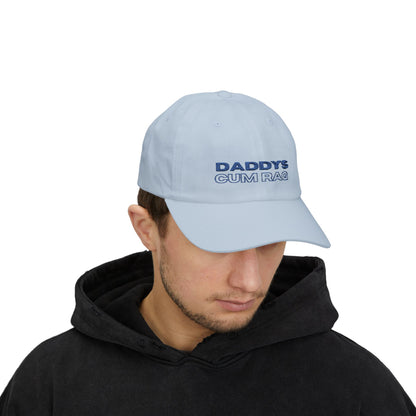 "Daddy's C*mRag" Embroidered Dad Cap (Blue Text)