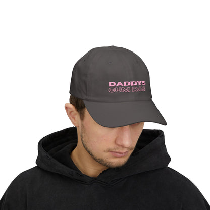 "Daddy's C*mRag" Embroidered Dad Cap (Pink Text)