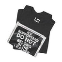 "ICE Supporters Do Not Belong in the Leather Community" Statement T-Shirt against fascism. ANTI-ICE. Abolish Ice.