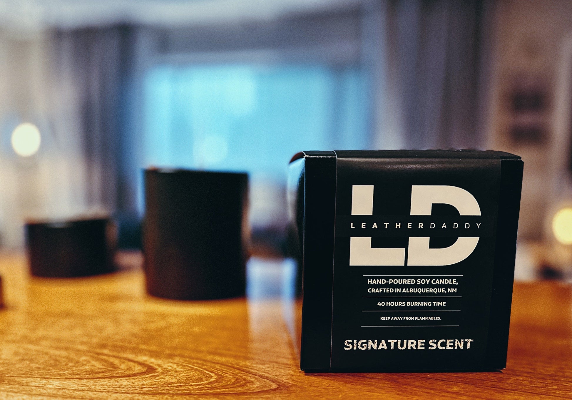 Hand-Poured Soy Wax Candle - Signature LeatherDaddy Fragrance LEATHERDADDY BATOR