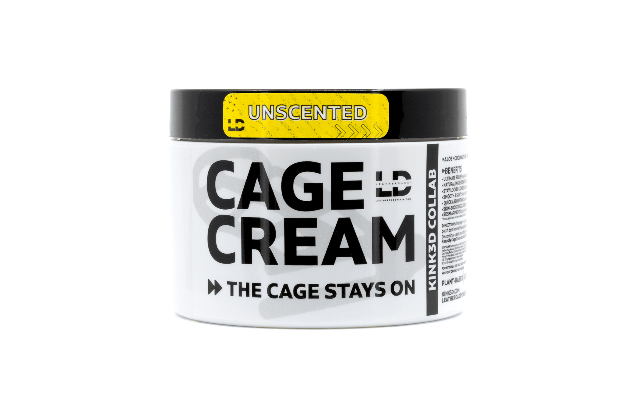 Lotion & Moisturizer 236ml MEGA Tub UNSCENTED Cage Cream - A KINK3D Collab LEATHERDADDY BATOR