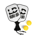 Accessories 7.5'' × 15.5'' Pickleball Paddle Set – LeatherDaddy Skin Co. Logo Kit with 2 Paddles & Balls LEATHERDADDY BATOR