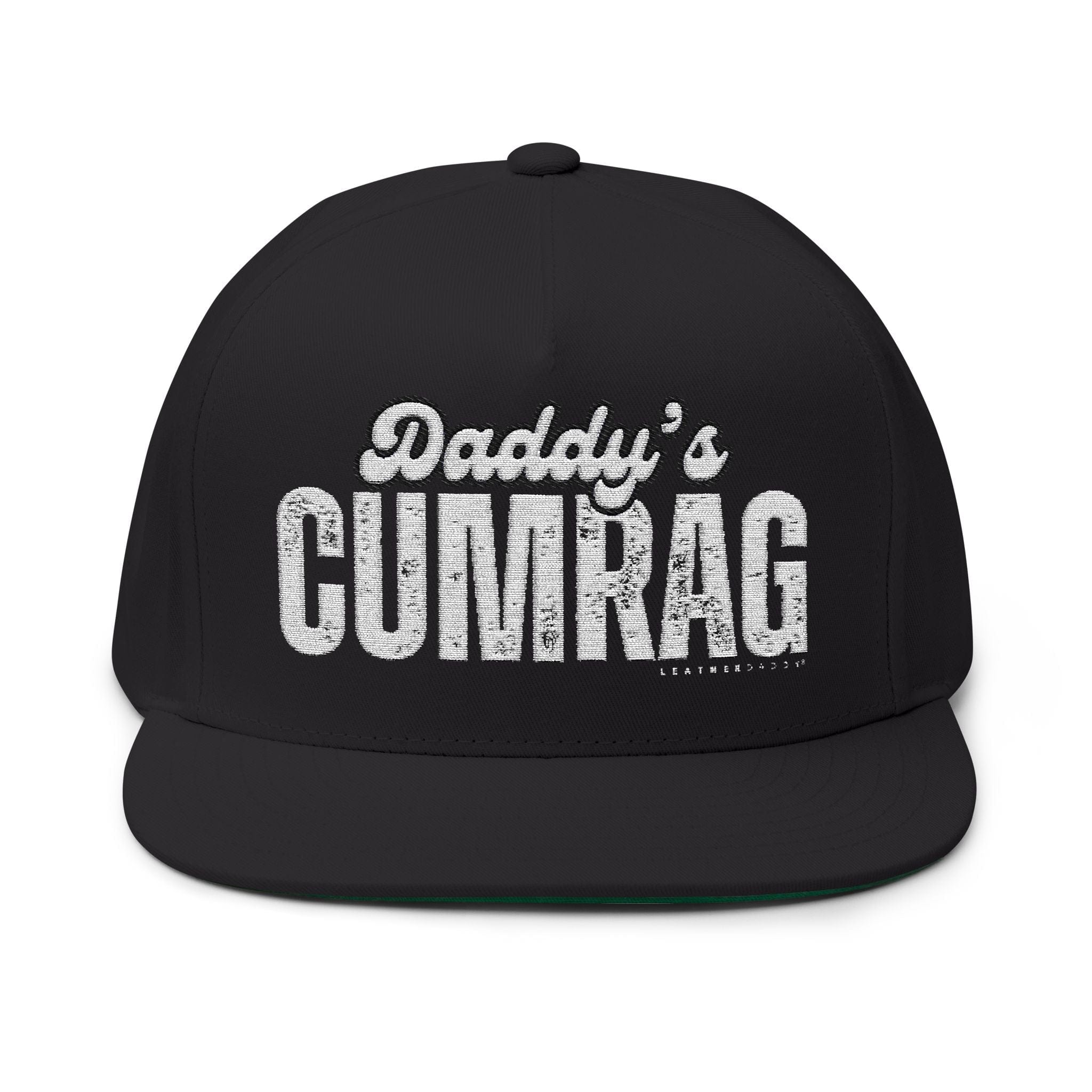 Hats One size / Black Daddy's C*mRag Embroidered Flat Bill Cap - LeatherDaddy™ LEATHERDADDY BATOR
