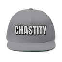 Hats One size / Grey INTO: CHASTITY Embroidered Flat Bill Cap – Kink Hat for Caged Subs, Keyholder Dynamics & Erotic Denial Enthusiasts LEATHERDADDY BATOR