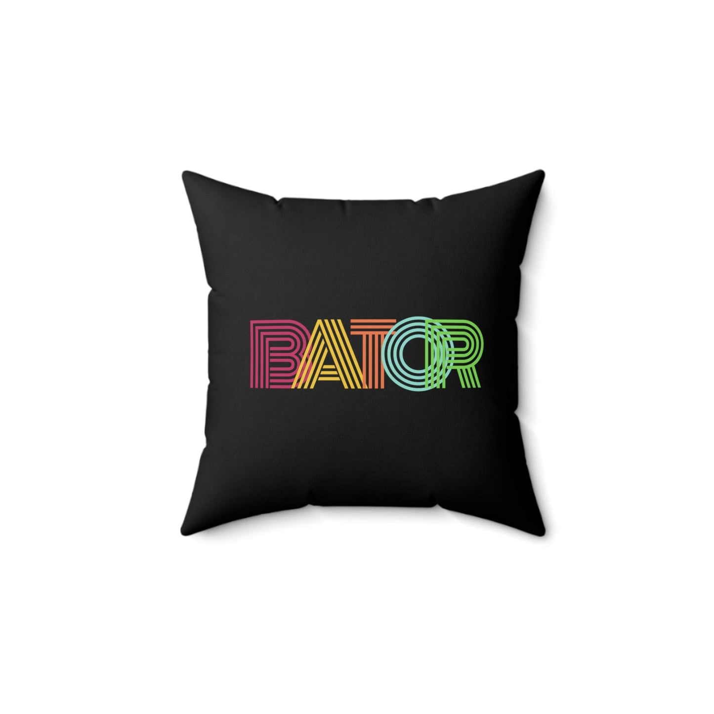 Home Decor 14" × 14" Retro Bator Spun Polyester Square Pillow LEATHERDADDY BATOR