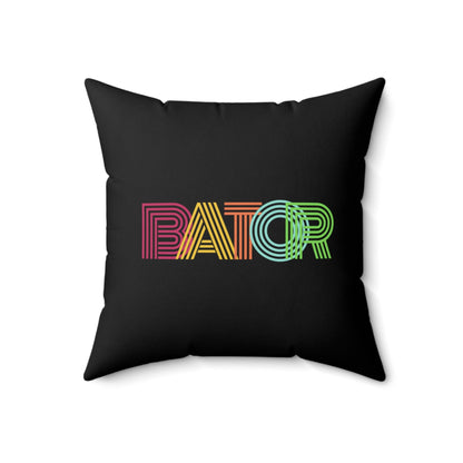 Home Decor 18" × 18" Retro Bator Spun Polyester Square Pillow LEATHERDADDY BATOR