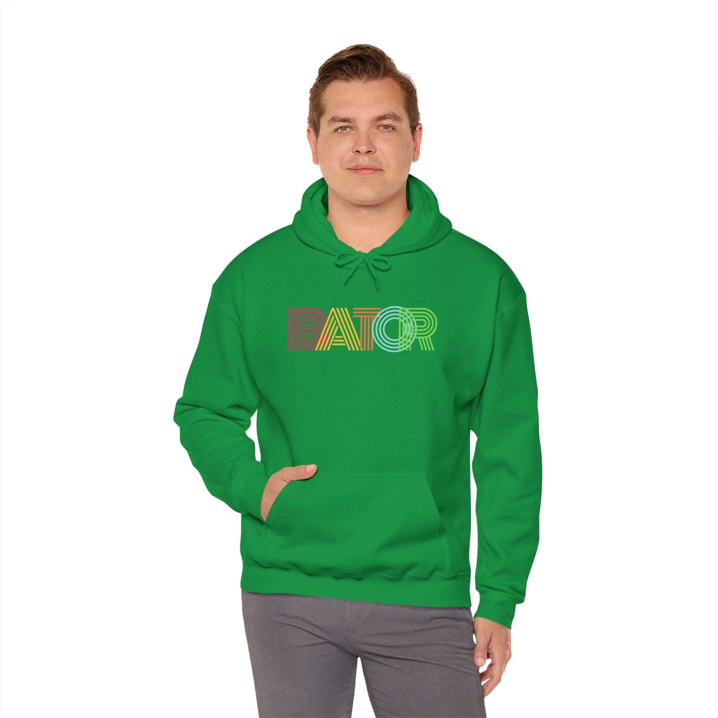 Hoodie Irish Green / S Retro BATOR Hoodie - B8rBrand Bate Apparel LEATHERDADDY BATOR