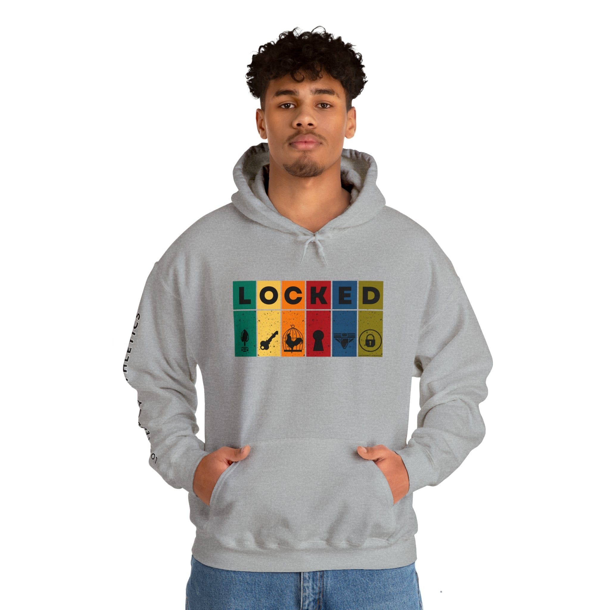 Hoodie LOCKED Blocks Ultra-Comfort Hoodie - Lockedboy Athletics LEATHERDADDY BATOR