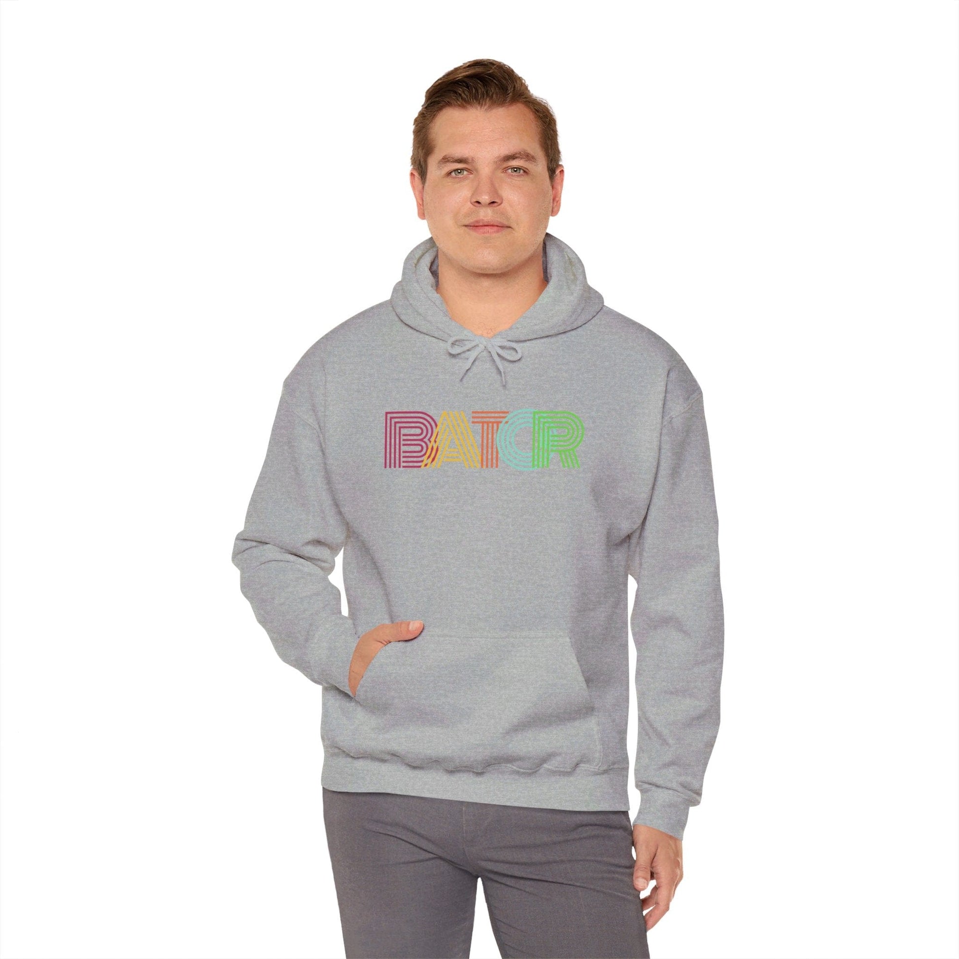 Hoodie Sport Grey / S Retro BATOR Hoodie - B8rBrand Bate Apparel LEATHERDADDY BATOR