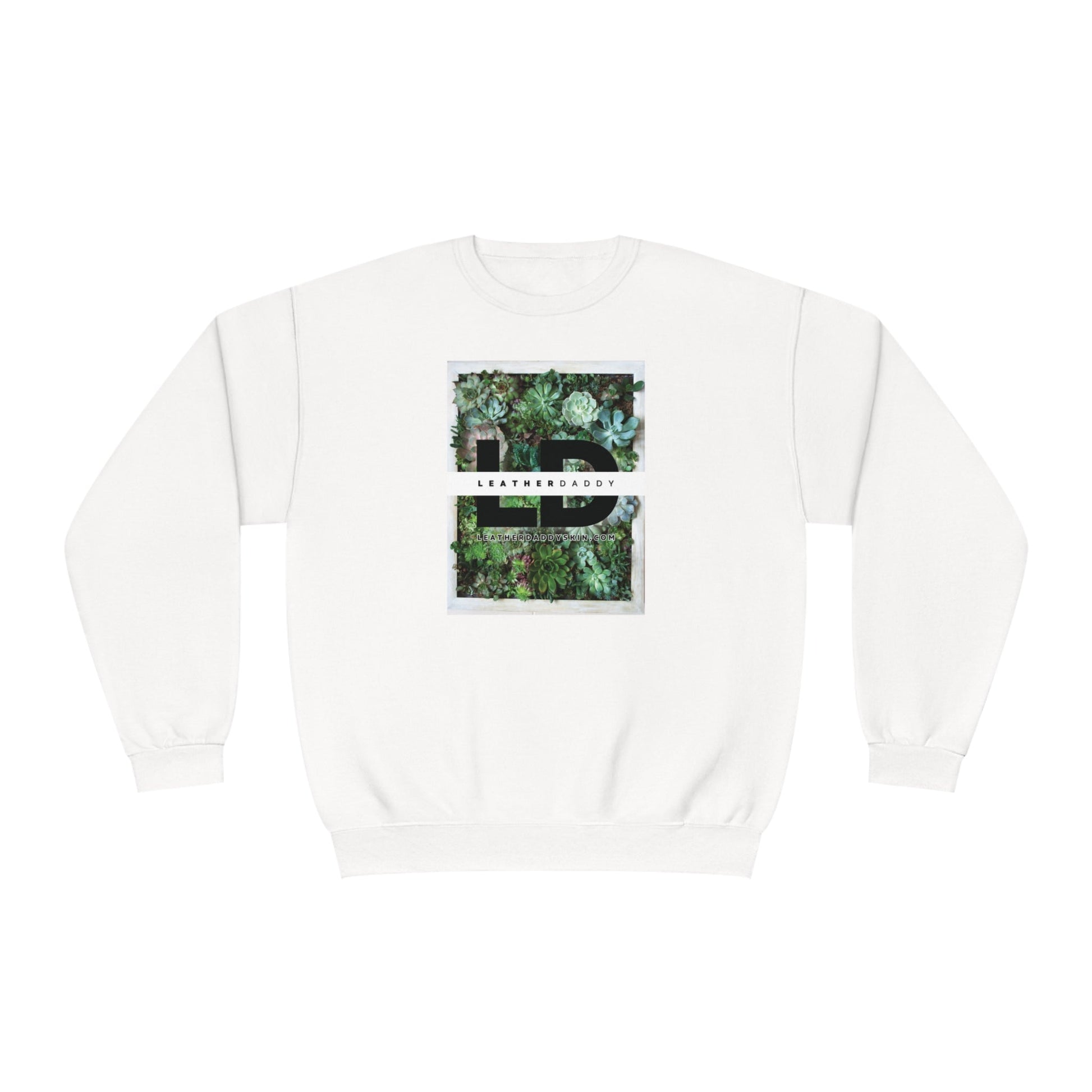 Sweatshirt White / S LeatherDaddy Floral Crewneck Sweatshirt - Succulents LEATHERDADDY BATOR