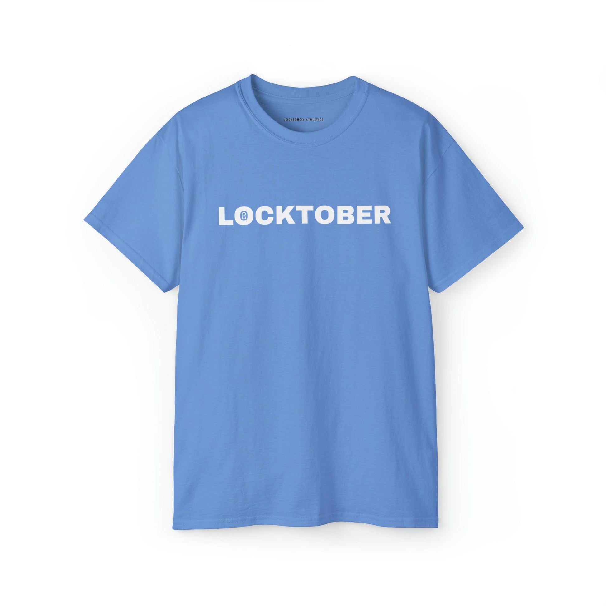 T-Shirt Carolina Blue / 2XL Locktober Graphic Tee - Lockedboy Athletics Chastity T-Shirts LEATHERDADDY BATOR