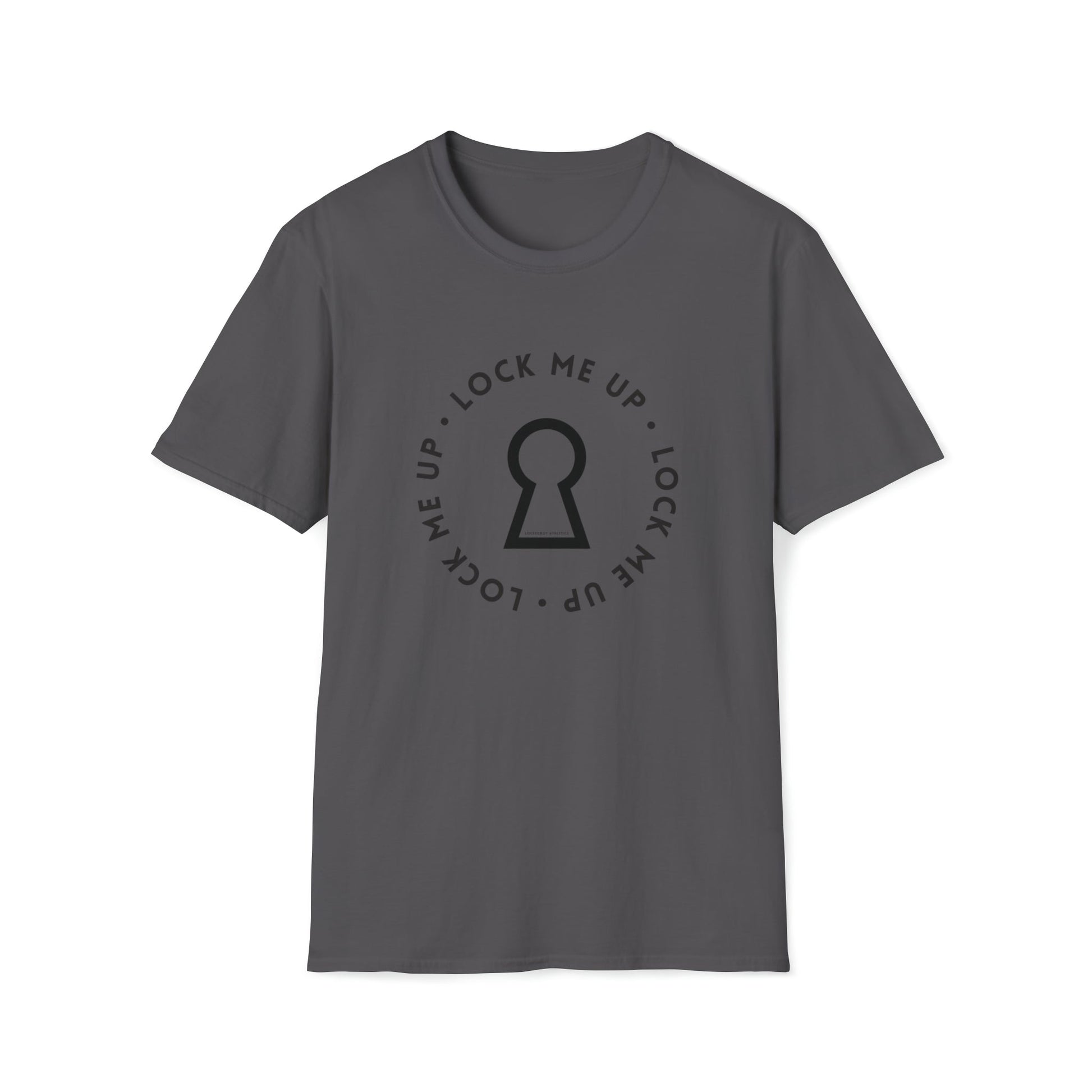 T-Shirt Charcoal / S Lock Me Up - Lockedboy Athletics Chastity Tshirt LEATHERDADDY BATOR
