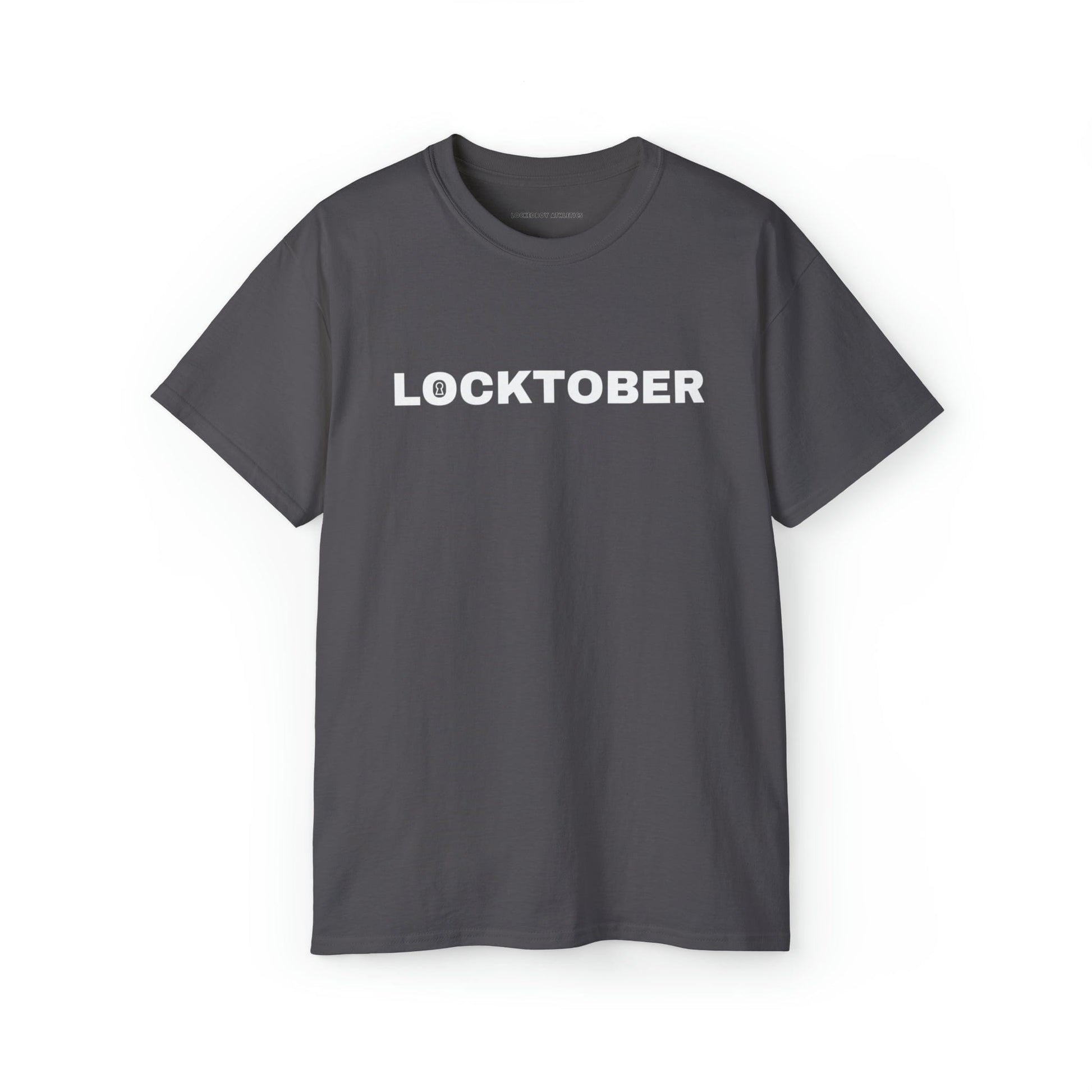 T-Shirt Charcoal / XL Locktober Graphic Tee - Lockedboy Athletics Chastity T-Shirts LEATHERDADDY BATOR