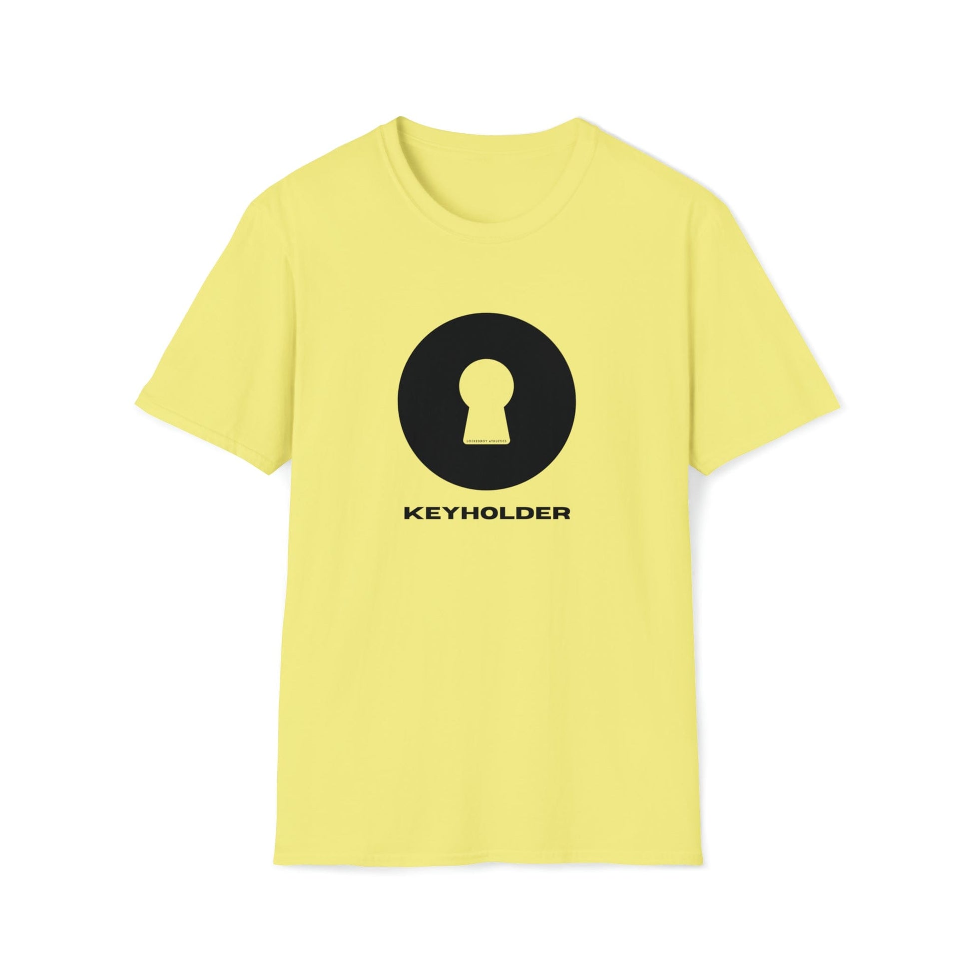 T-Shirt Cornsilk / S KeyHolder Lock - Chastity Shirts by LockedBoy Athletics LEATHERDADDY BATOR