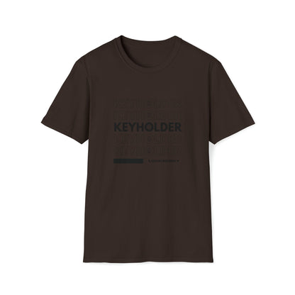 T-Shirt Dark Chocolate / M KEYHOLDER bag Inspo - Chastity Shirts by LockedBoy Athletics LEATHERDADDY BATOR