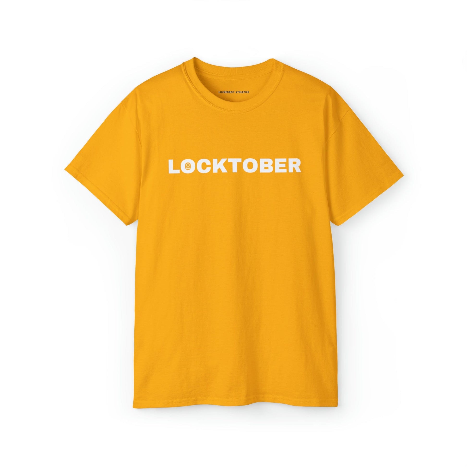 T-Shirt Gold / S Locktober Graphic Tee - Lockedboy Athletics Chastity T-Shirts LEATHERDADDY BATOR