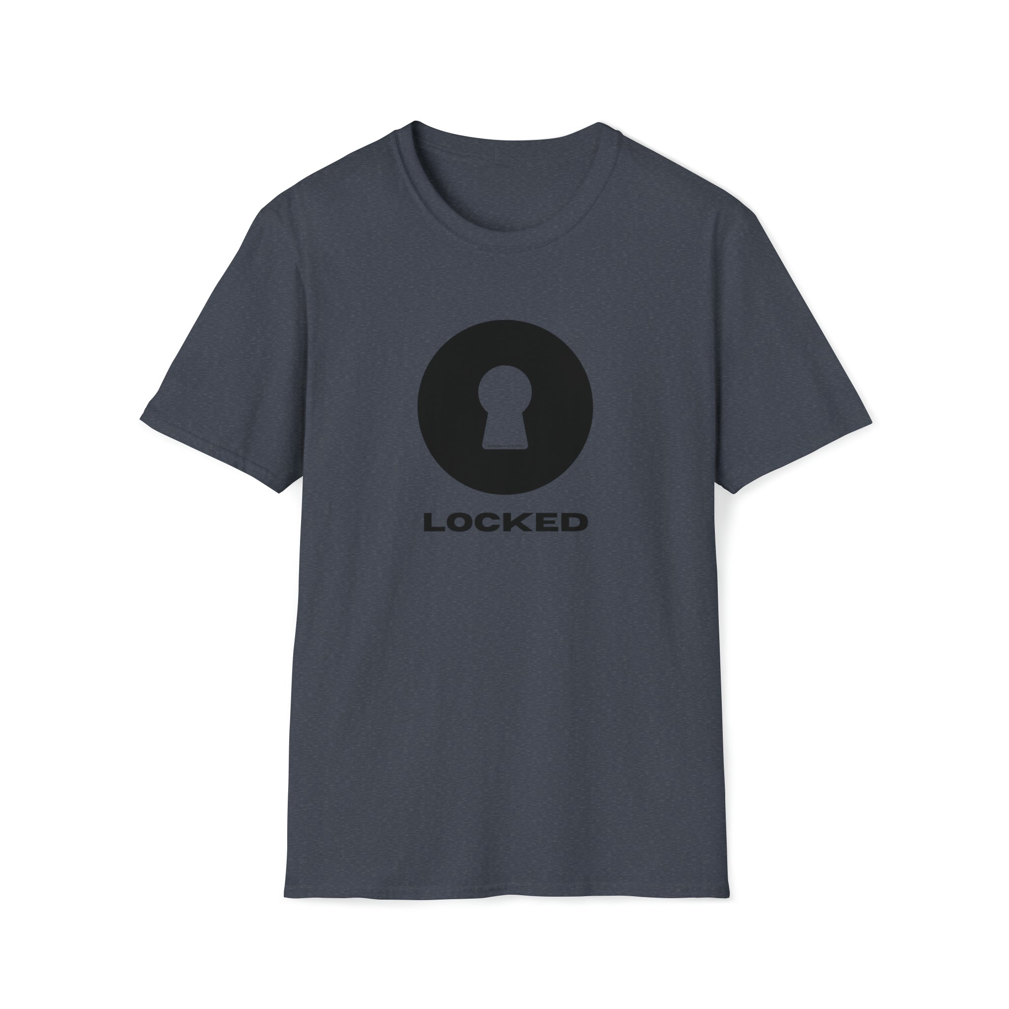 T-Shirt Heather Navy / S Boldly Locked - Lockedboy Athletics Chastity Tshirt LEATHERDADDY BATOR